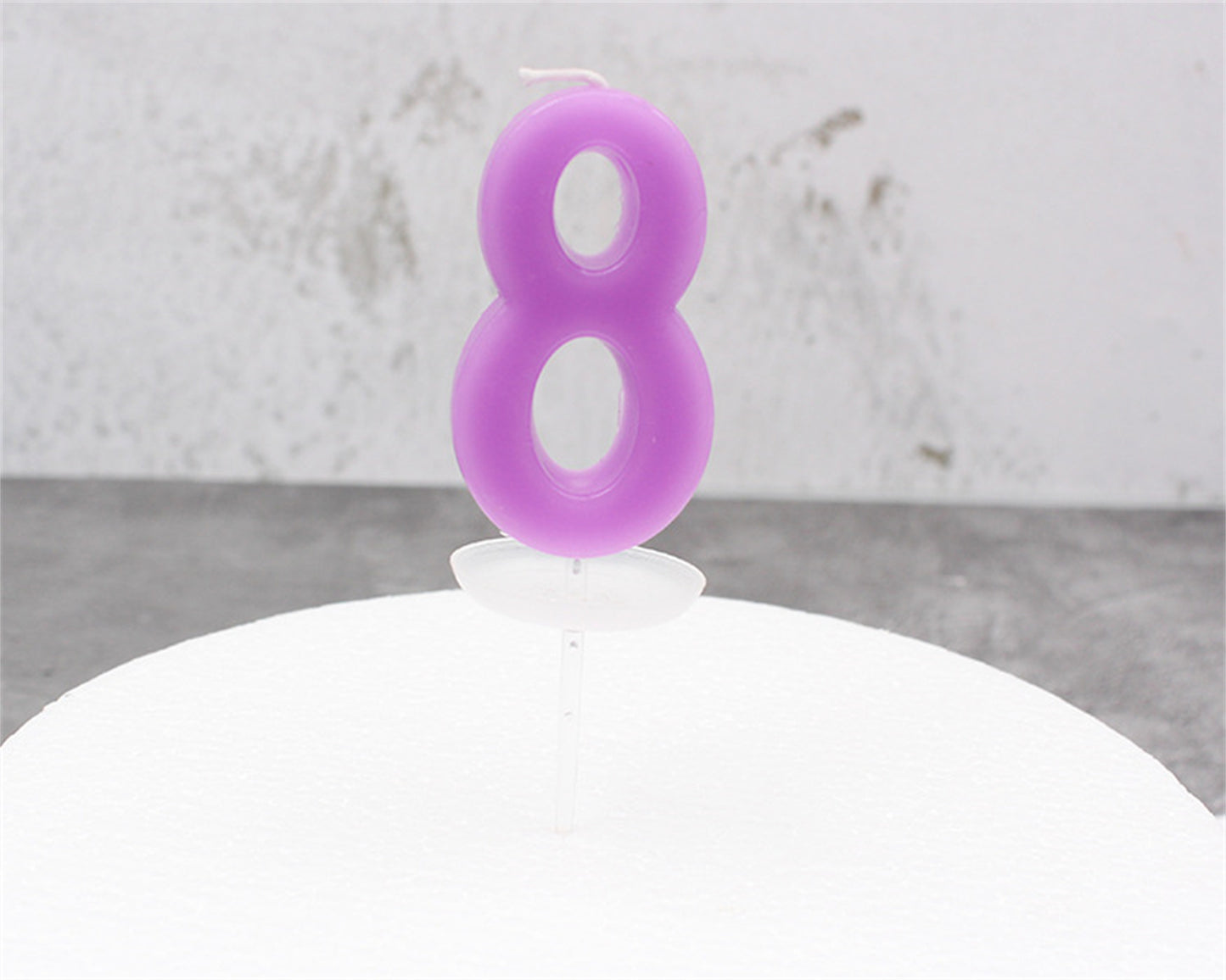 Large Color 0-9 crystal number candle