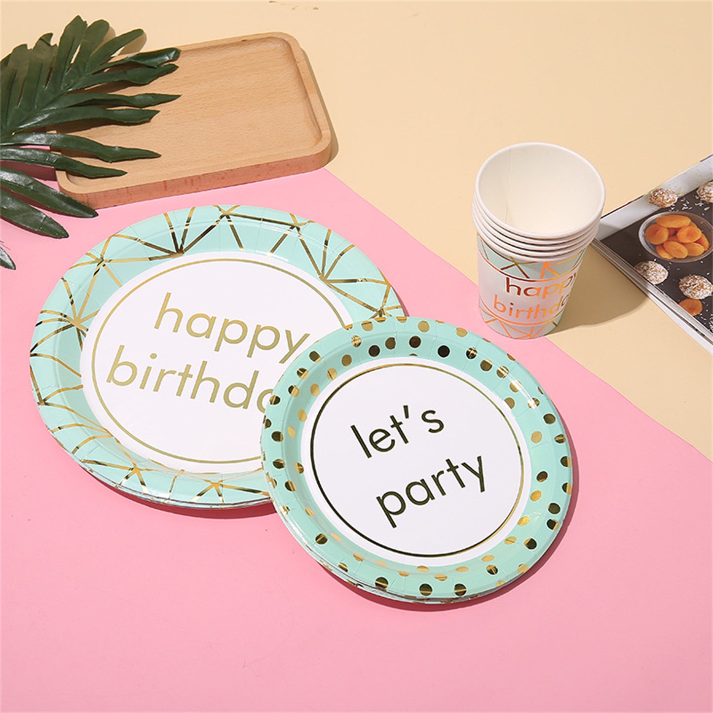 Hot birthday birthday party paper plate