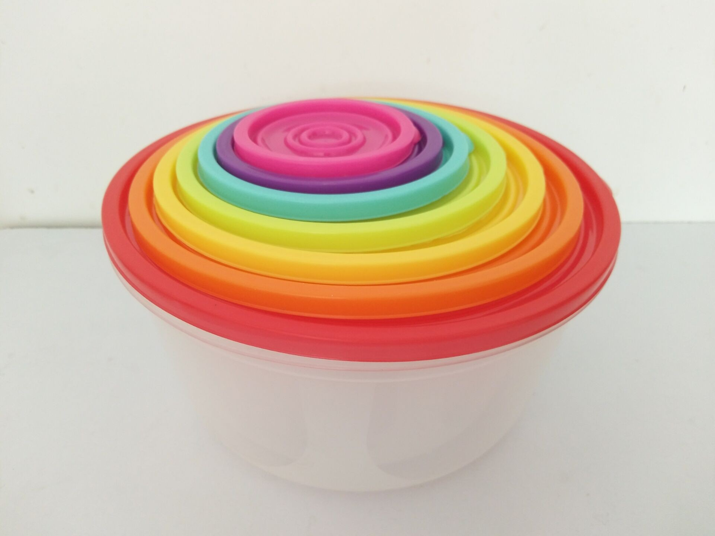 Seven-piece color plastic box