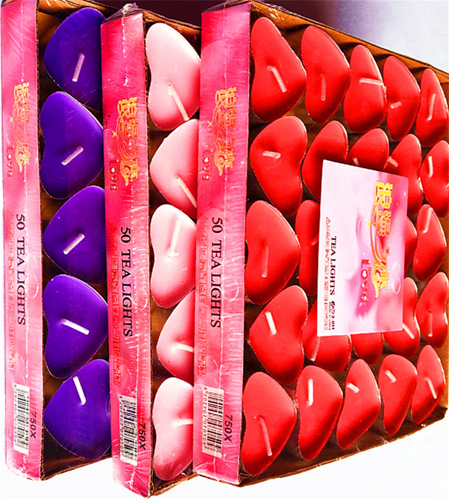 Small heart-shaped candle