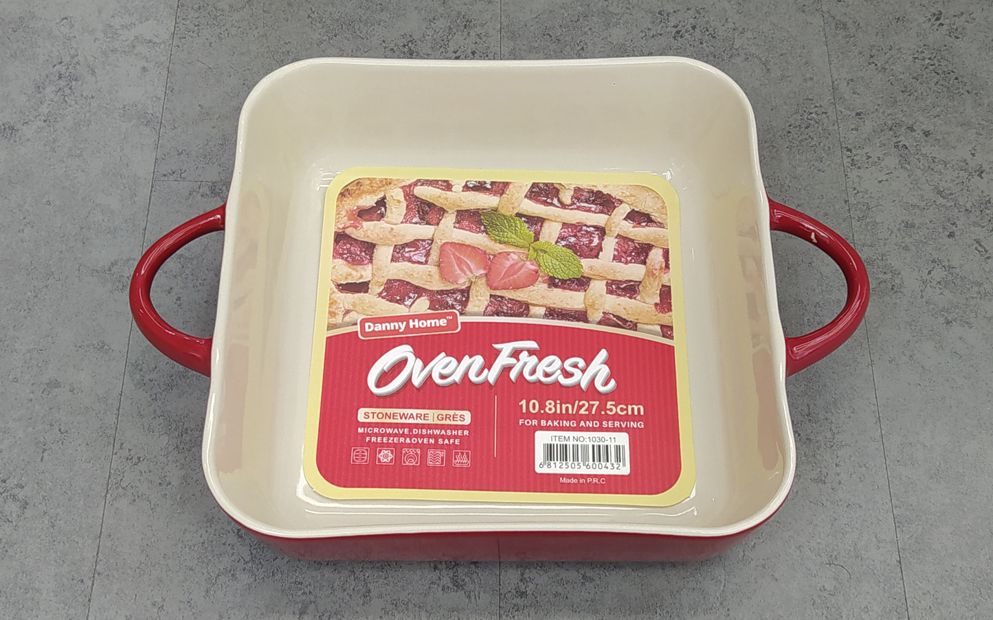 Round Binaural ceramic bakeware