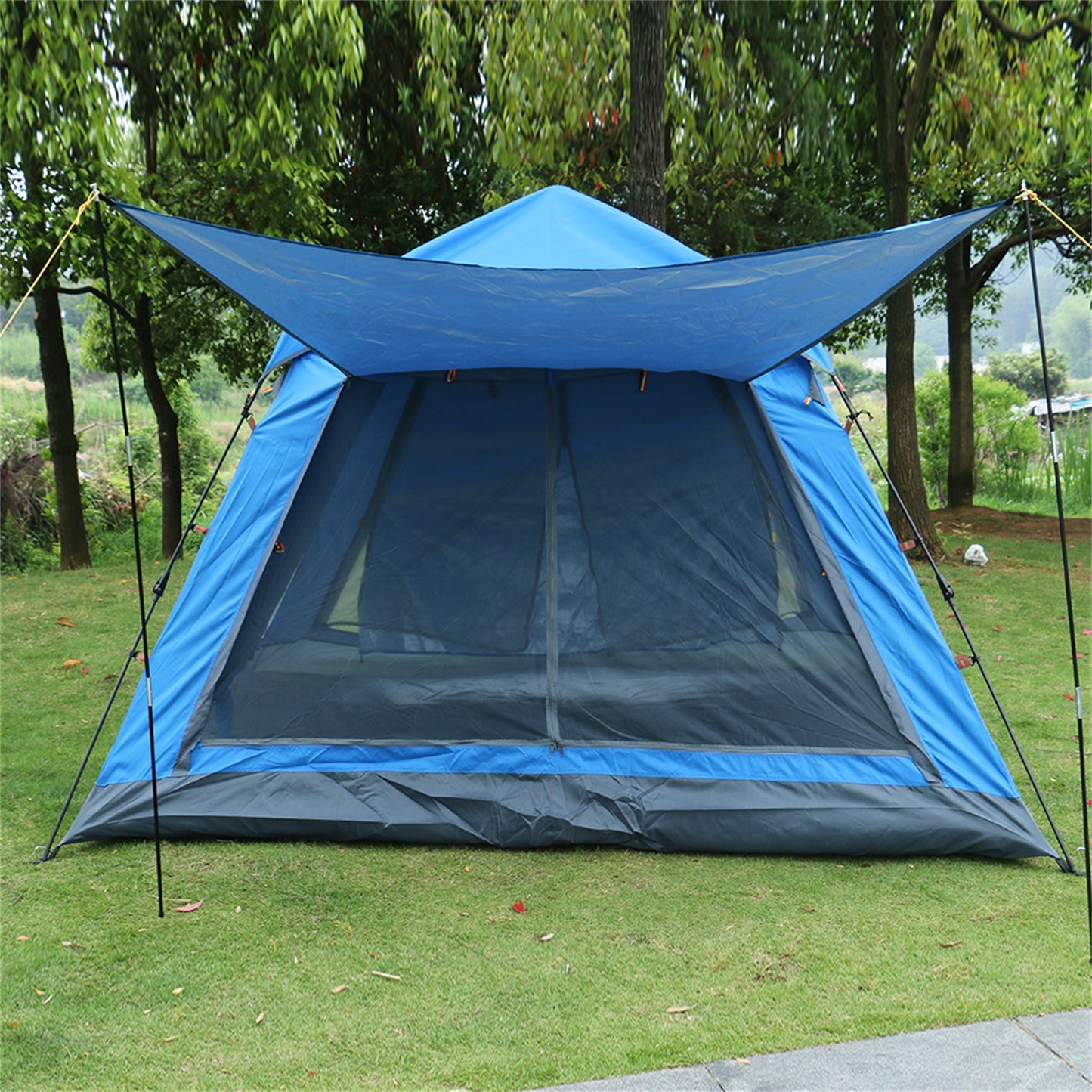 Single storey quick opening tent 3-4 people