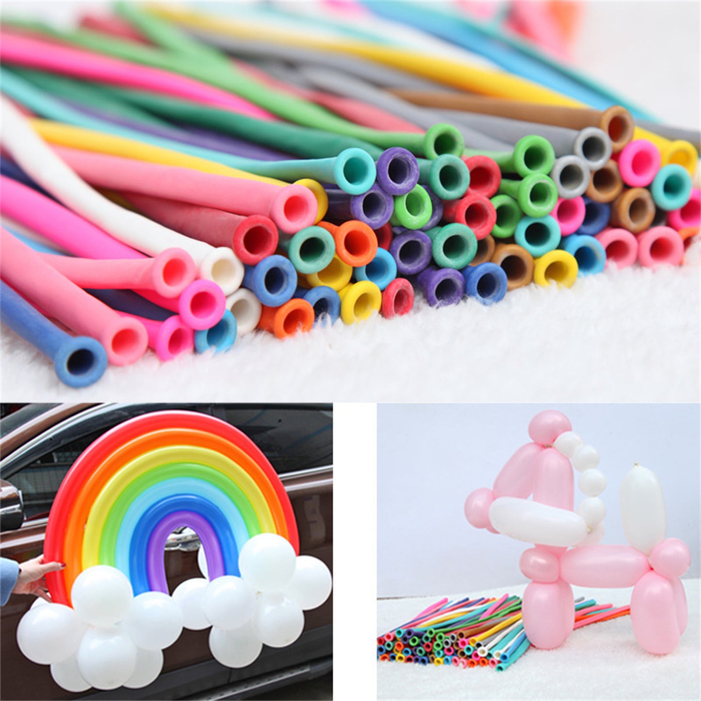 Macaron color long bar Magic Balloon variable shape environmental protection latex balloon