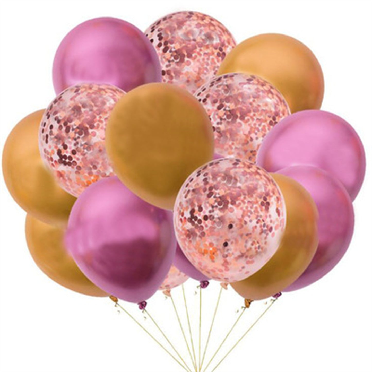 Metal confetti sequined latex balloon