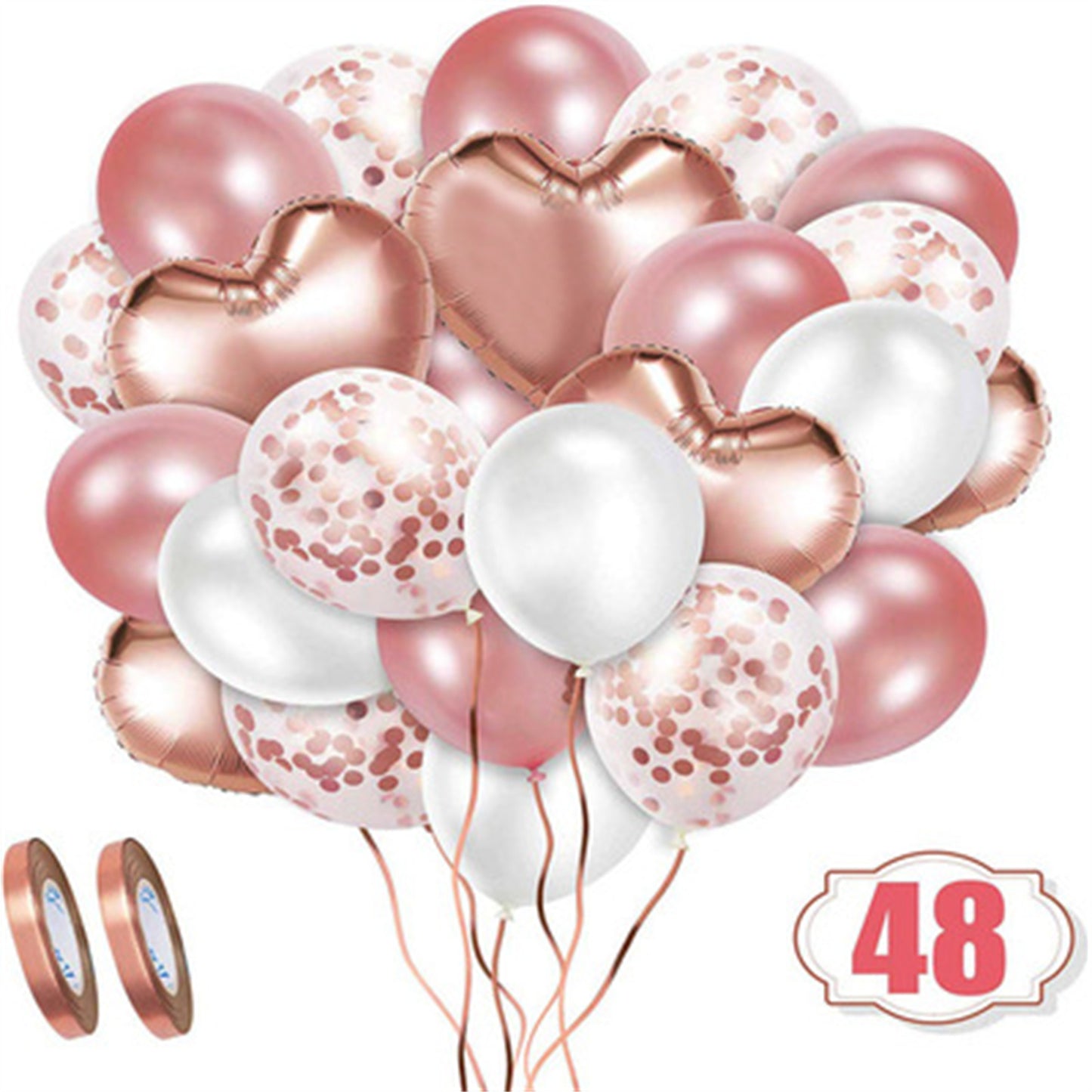 Latex sequin aluminum balloon set