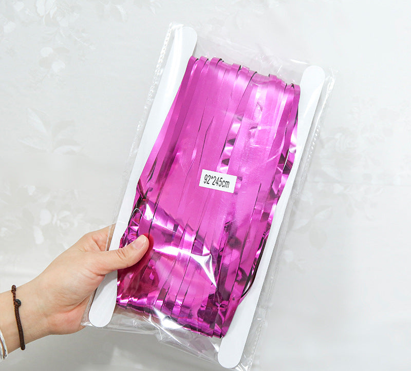 Rain silk curtain