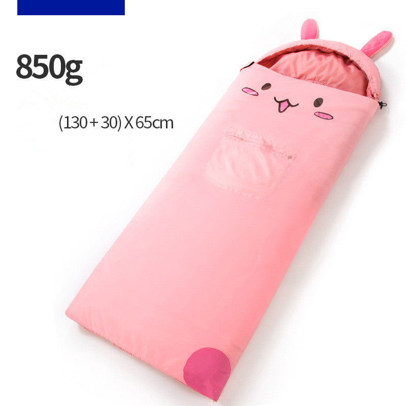 Outdoor camping children's sleeping bag summer camp lunch break dirt proof warm kick proof quilt for children under the age of 14