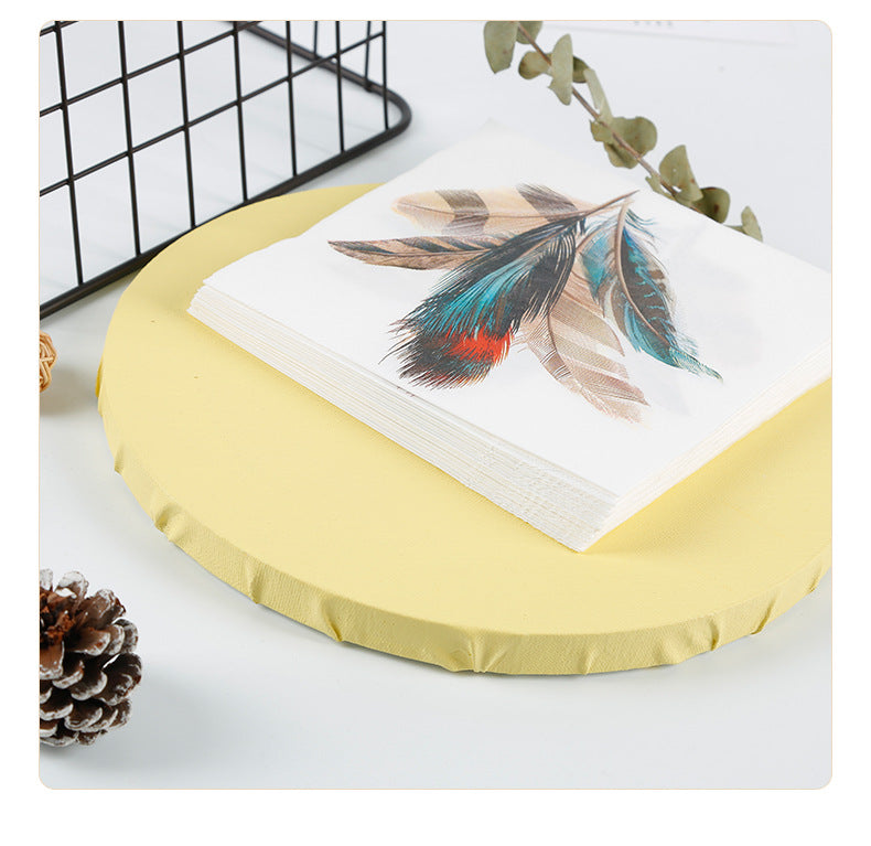 Feather printed paper towels