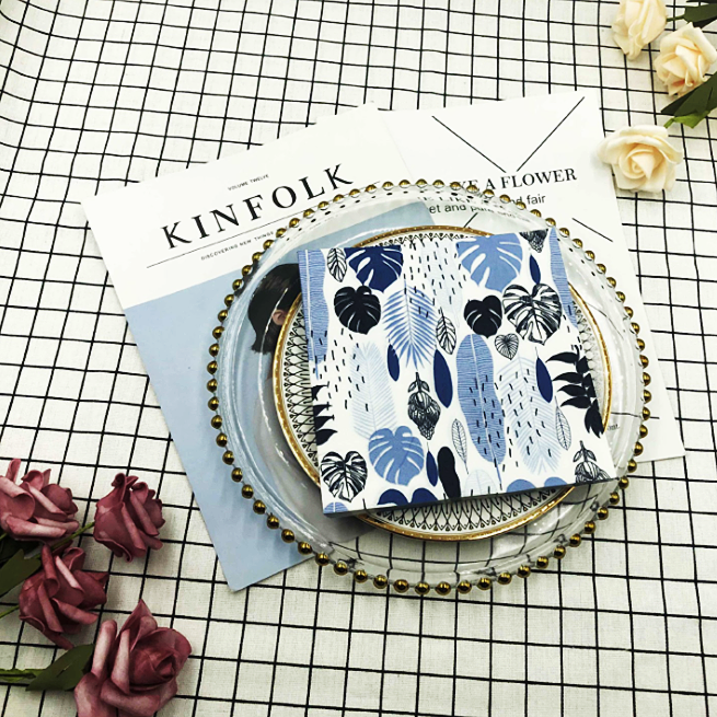 Printed flower tissue