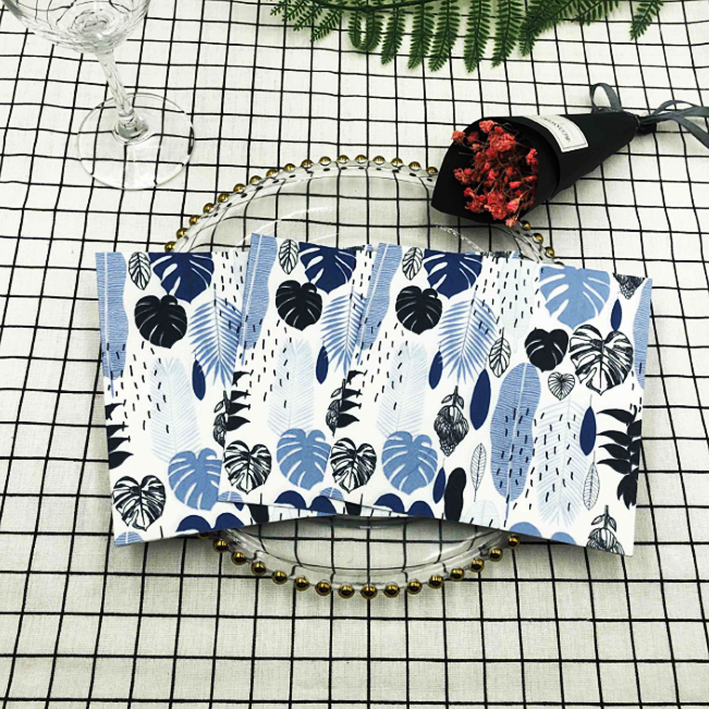 Printed flower tissue