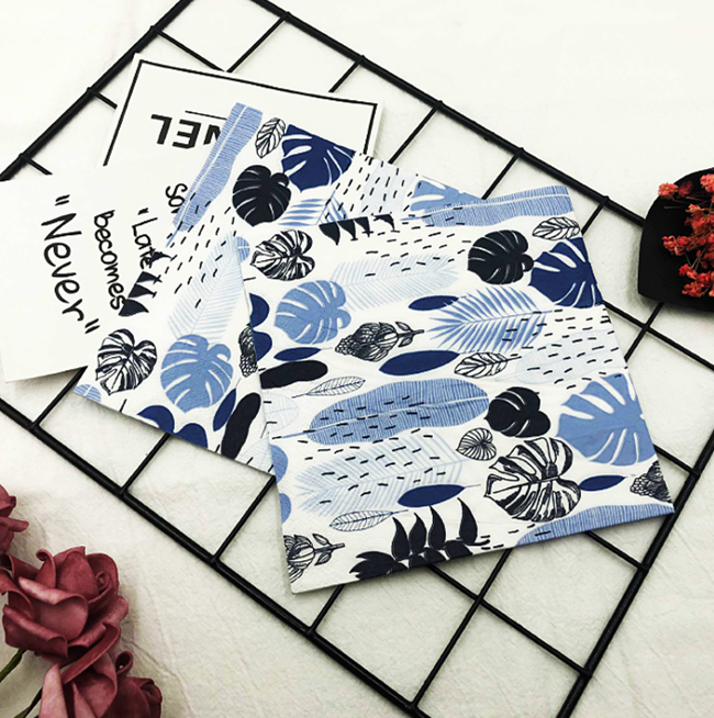 Printed flower tissue