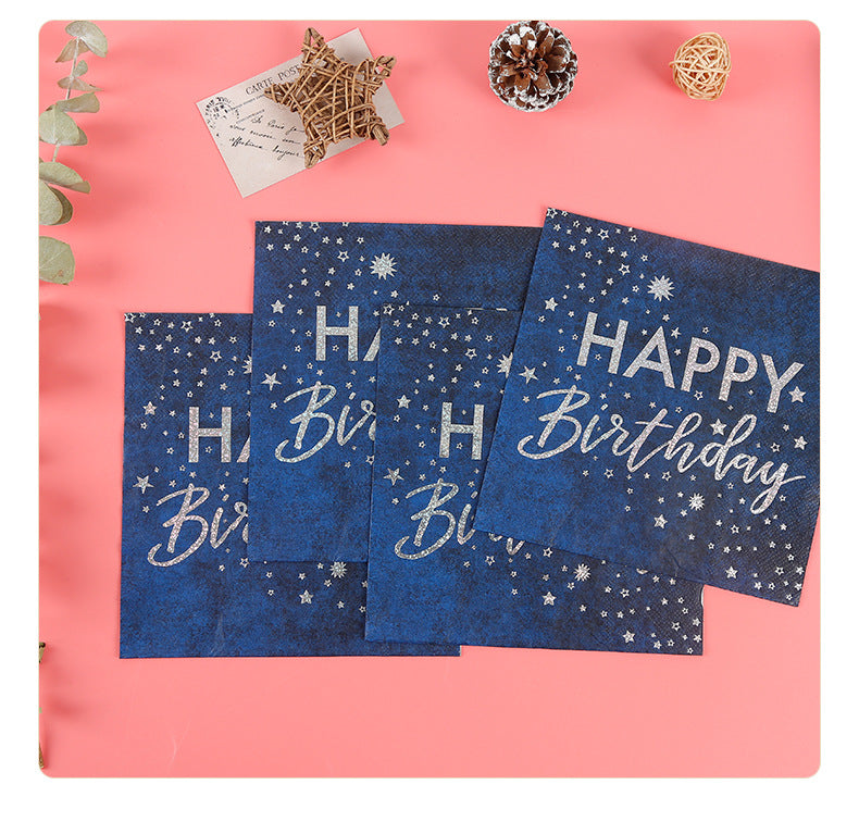 Letter color printed paper towels