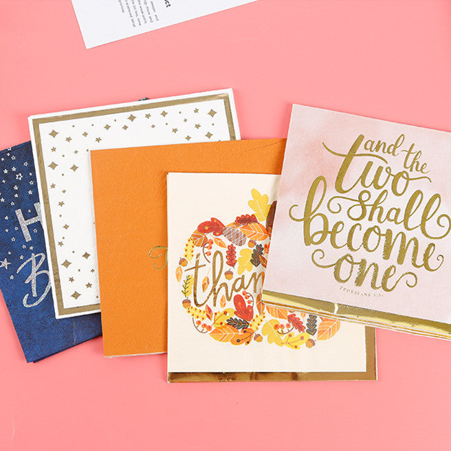 Letter color printed paper towels