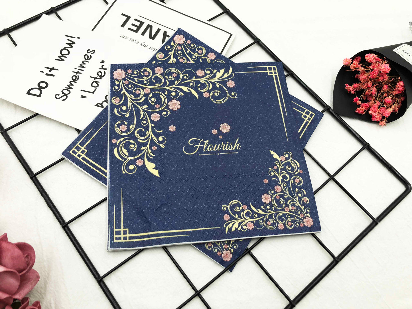 Graffiti-printed napkin