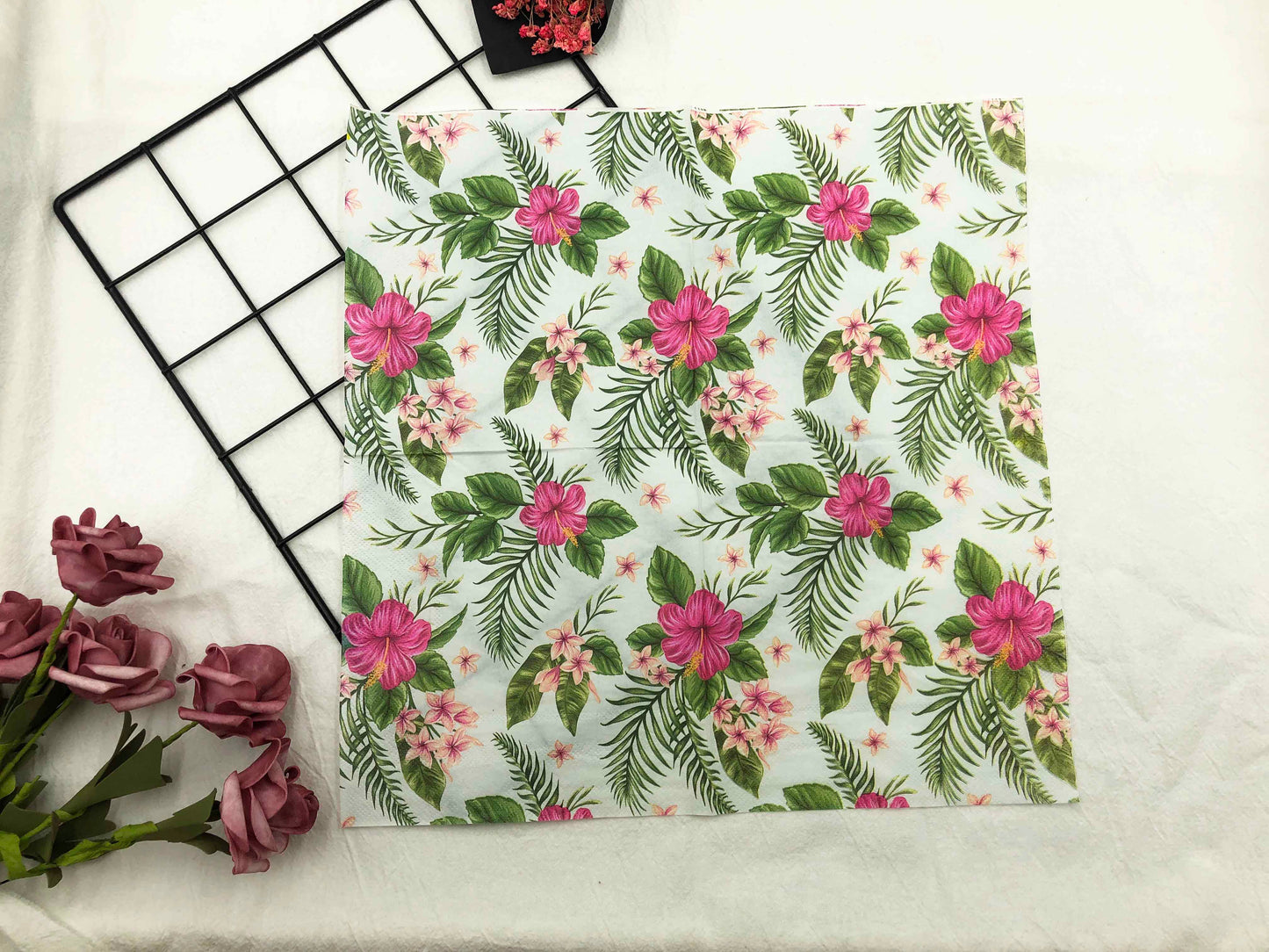 Graffiti-printed napkin
