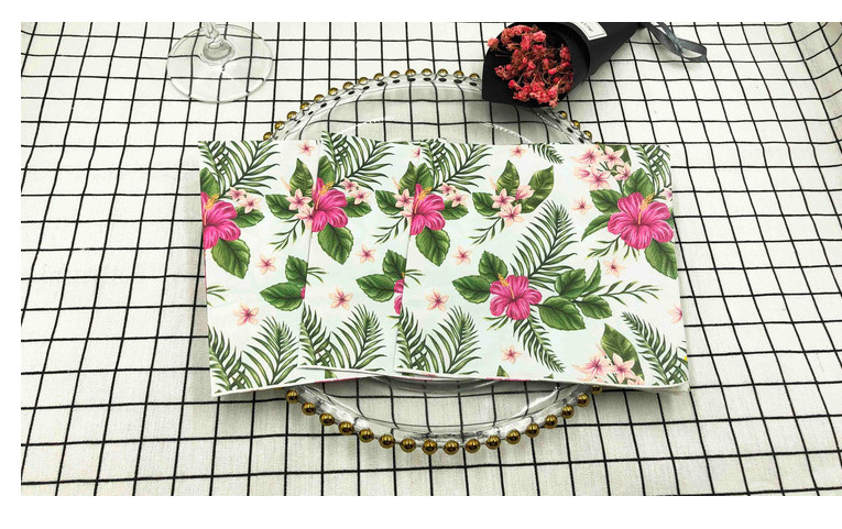 Graffiti-printed napkin