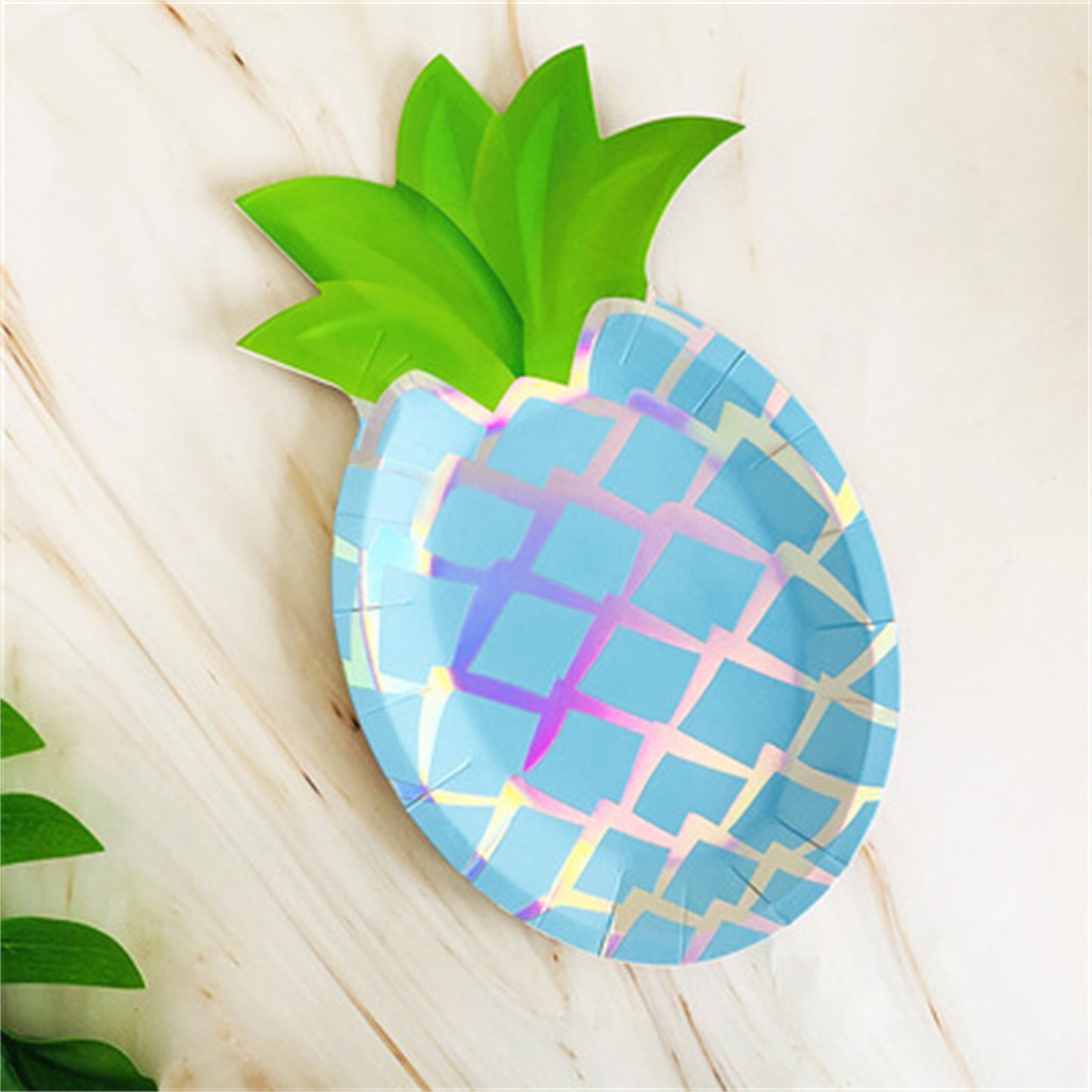 Hot gilded pineapple disposable fruit paper plate