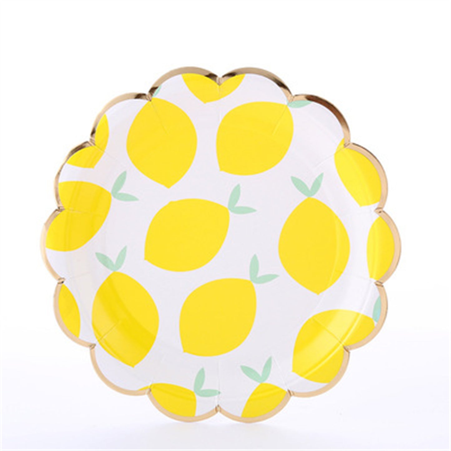 Lemon strawberry disposable paper tray