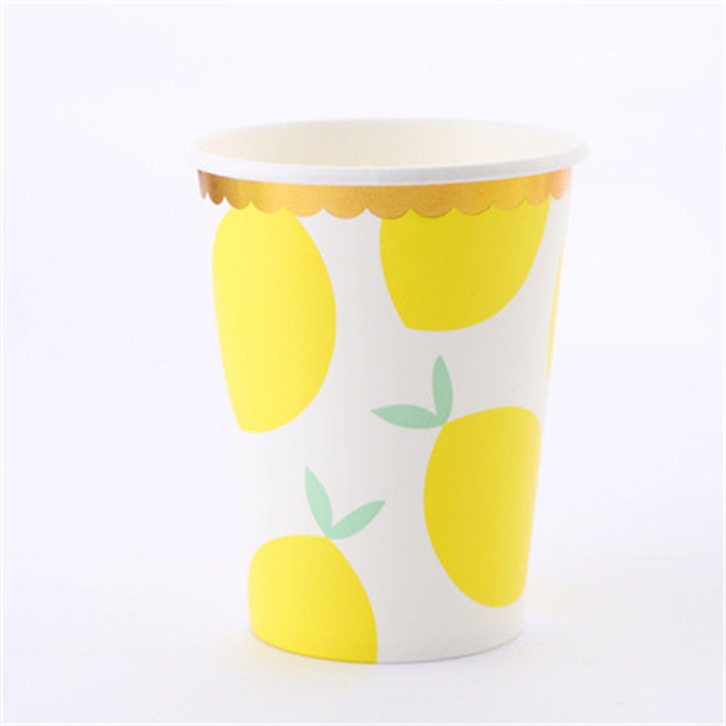 Lemon strawberry disposable paper cup