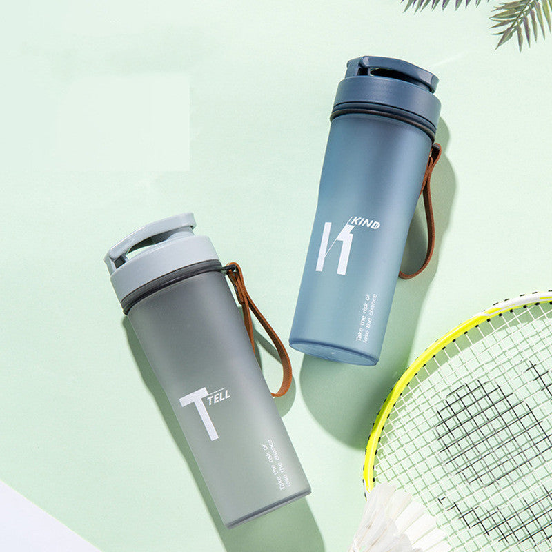 Sports take out portable handle frosted water cup
