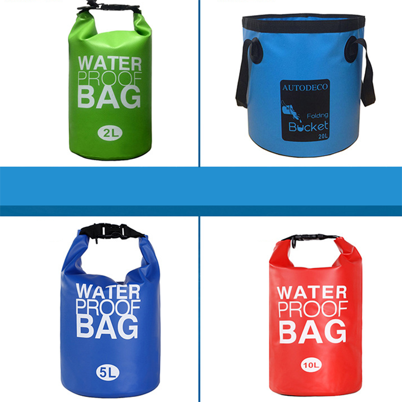 Waterproof bag single shoulder single color15L