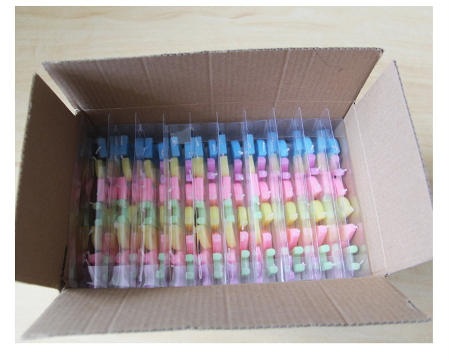 Letter color birthday candle