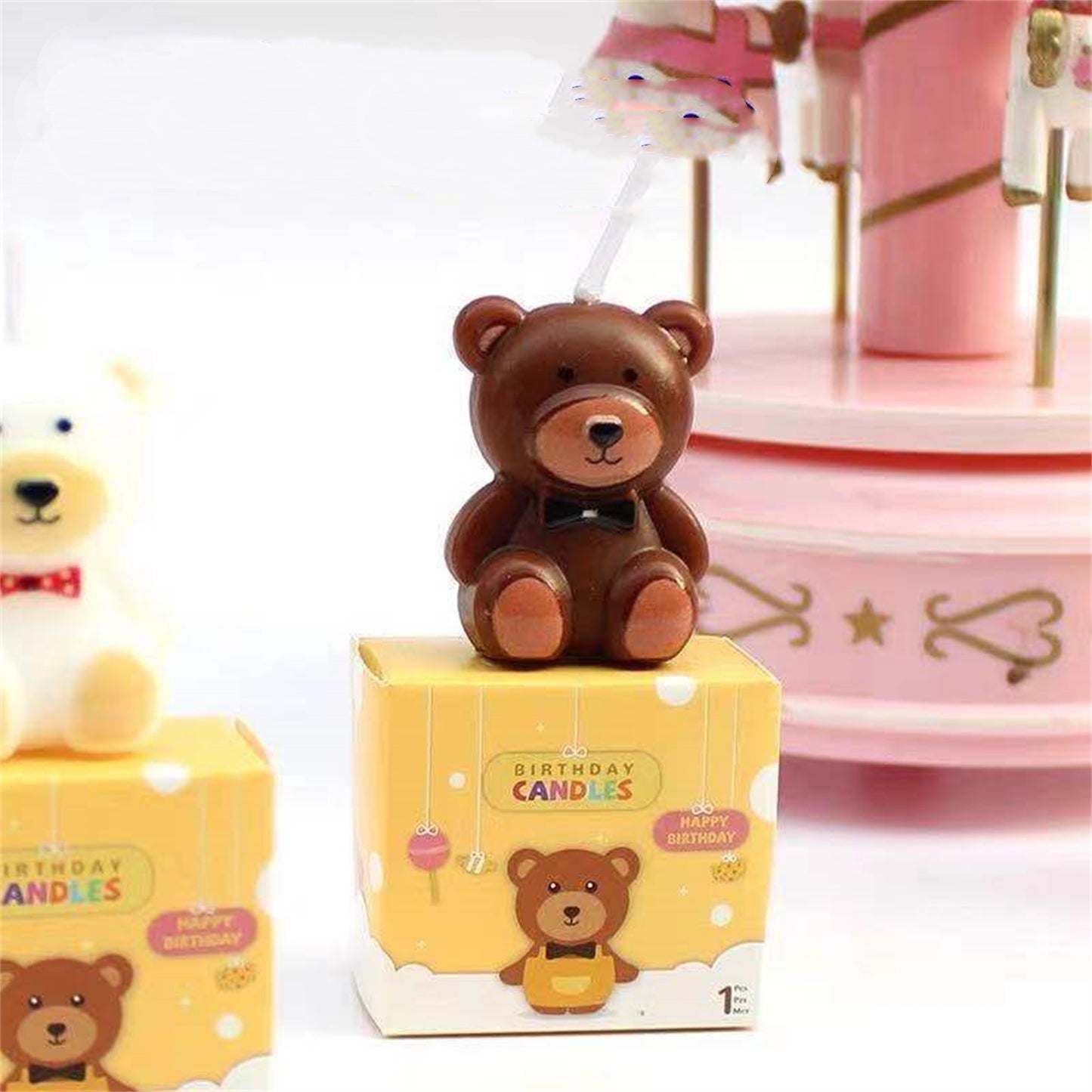 Little bear birthday candle