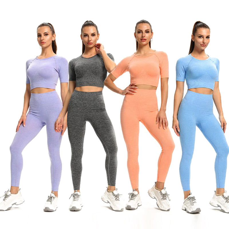 Short Sleeve Yoga Suit Jumpsuit