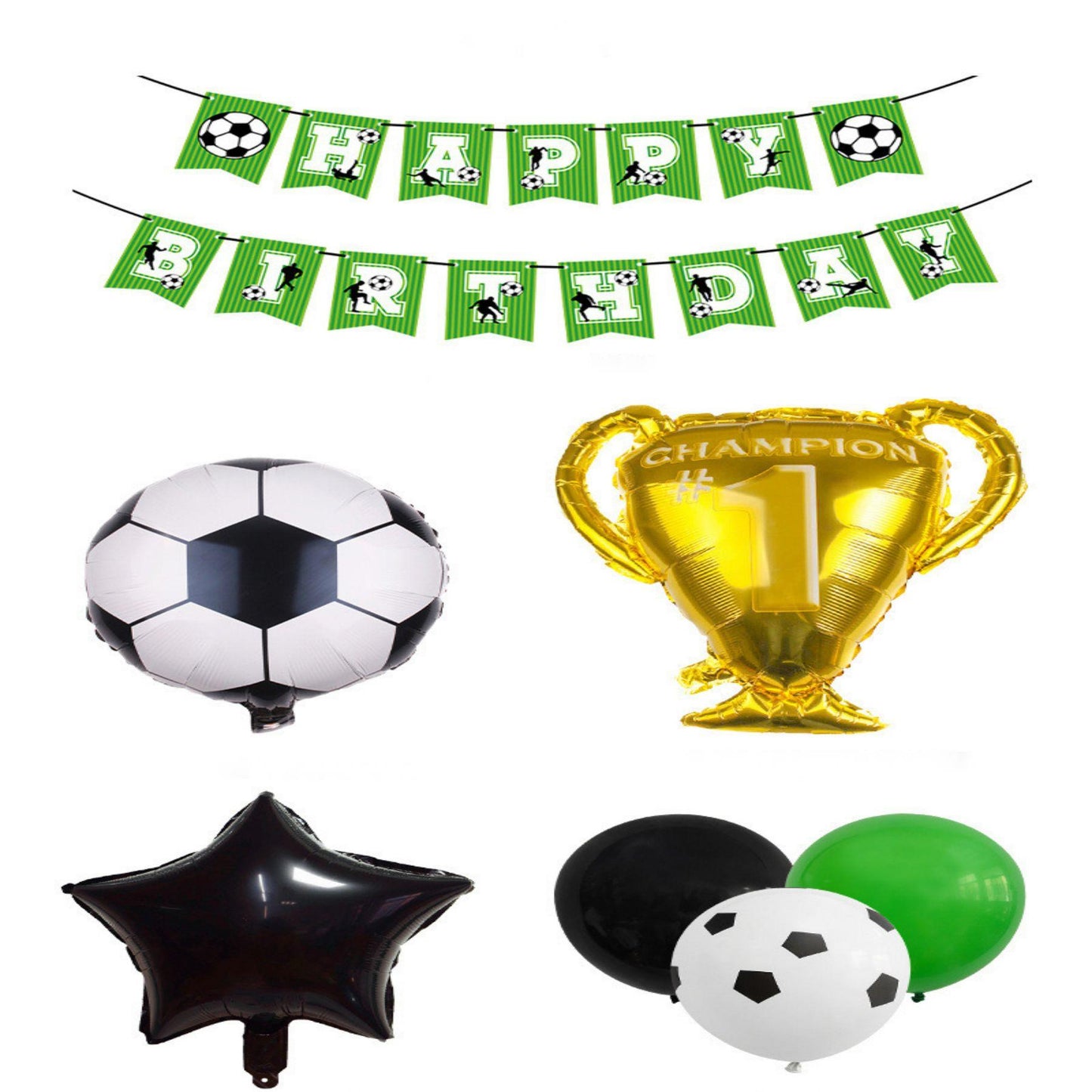 Football Hercules cup aluminum film balloon set