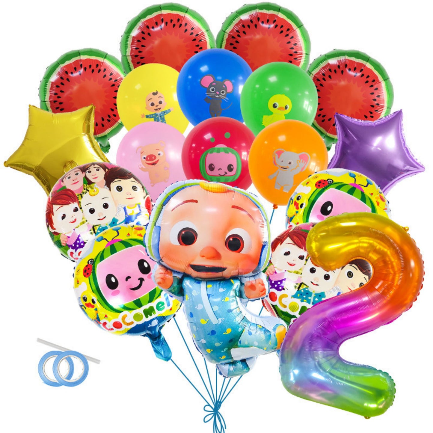 Watermelon baby aluminum film balloon set