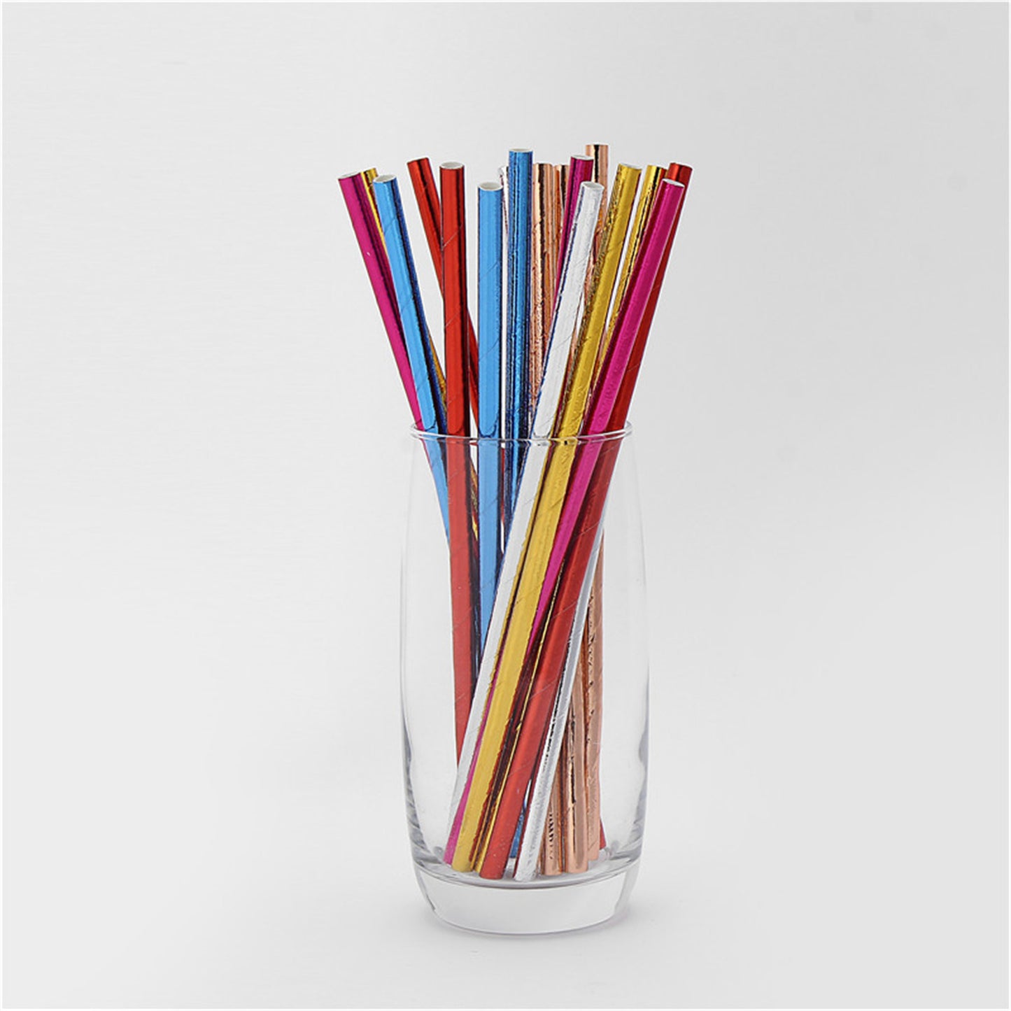 Hot stamping paper straw