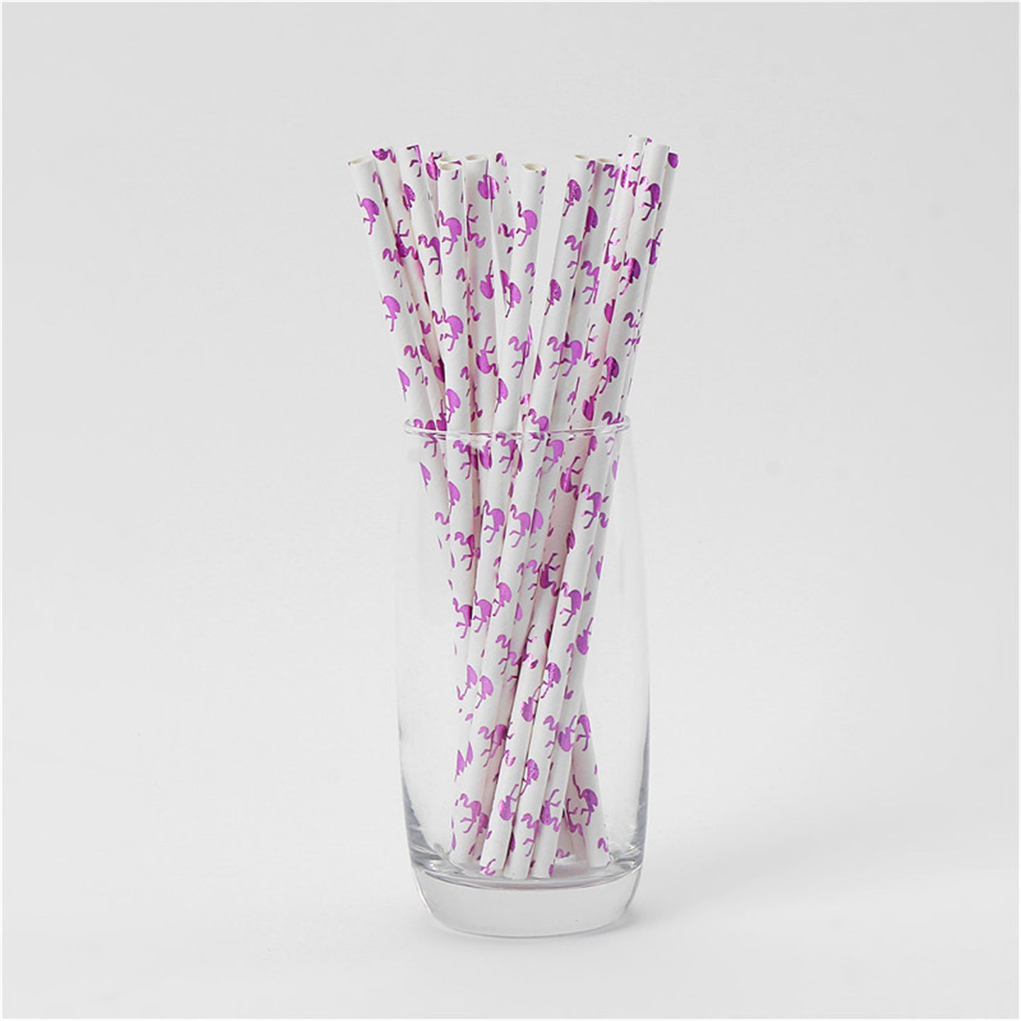 Hot stamping paper straw
