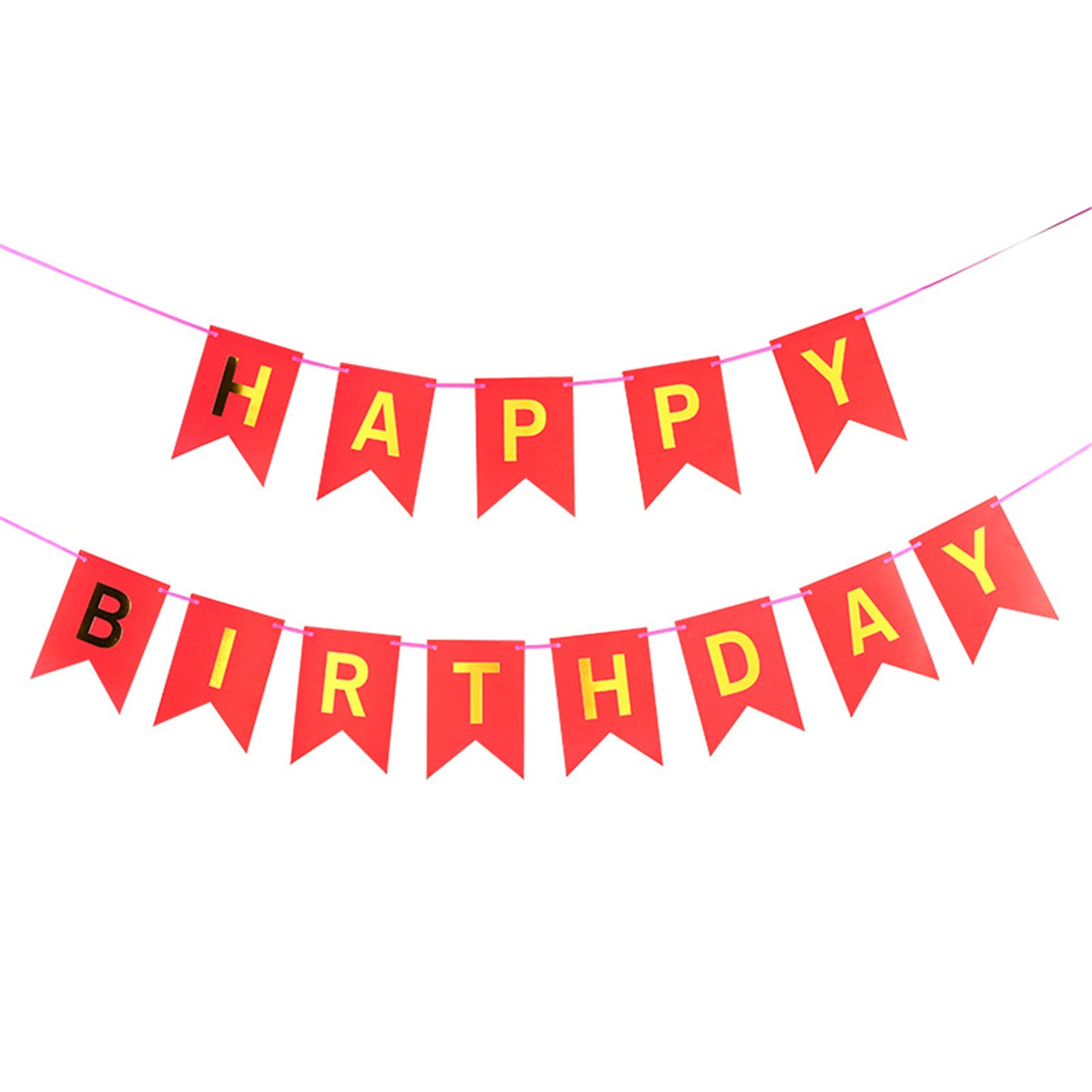 HAPPY BIRTHDAY Letter flag Birthday flag