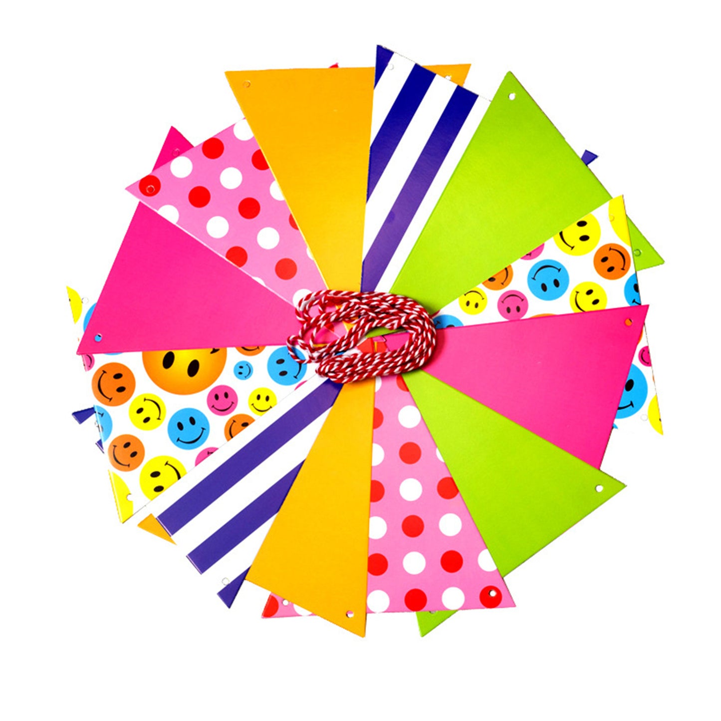 Triangle pull flag Mixed pattern