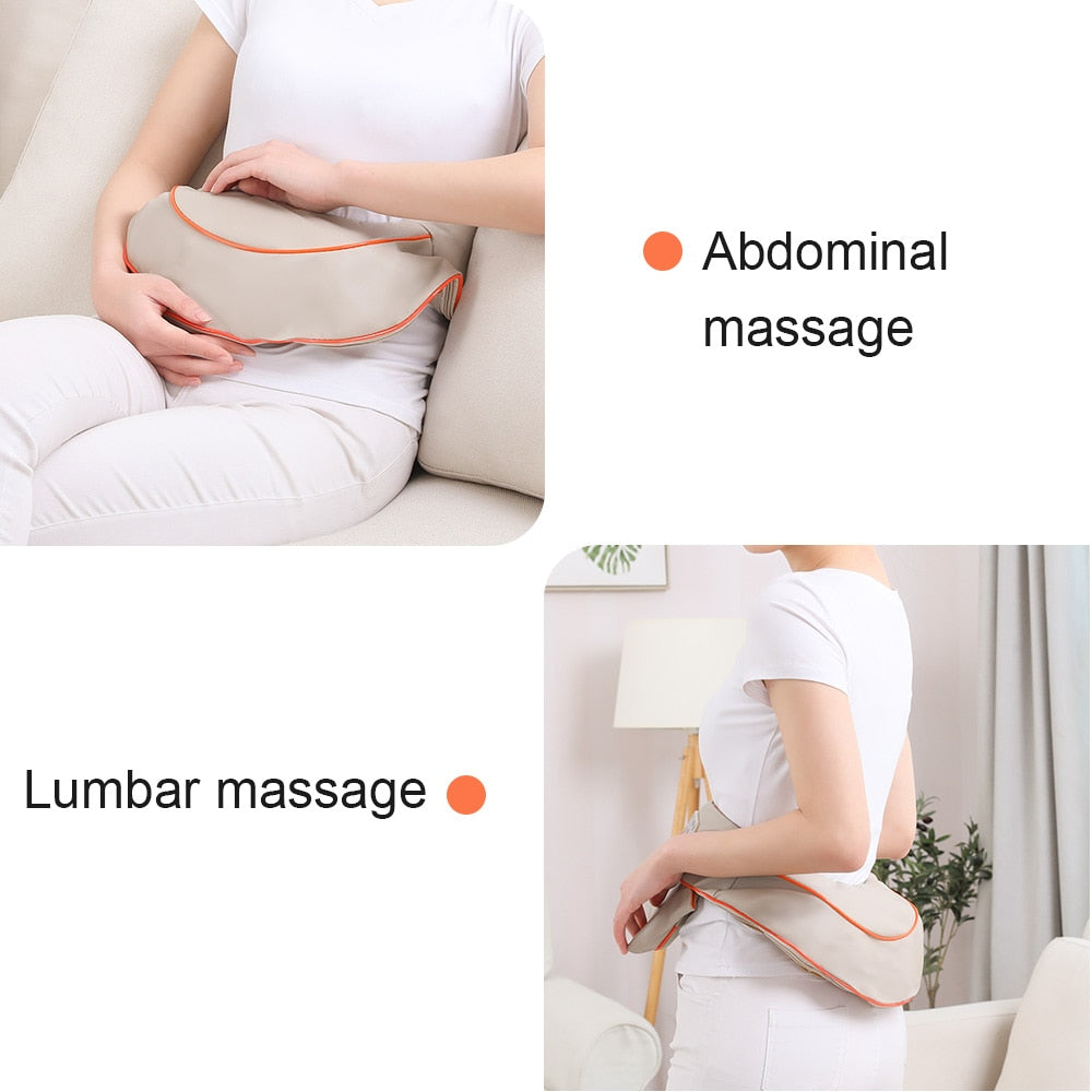 Electrical Massage Shiatsu Back Shoulder Body Neck Massager Multifunctional Shawl Infrared Heated Kneading Car/Home Massager
