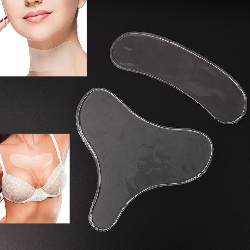 Silicone Transparent Removal Patch Reusable Anti Wrinkle Chest Pad Face Skin Care Anti Aging Breast Lifting Chest Patch Flesh