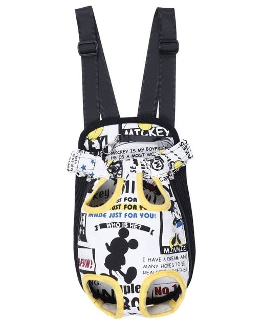 Pet Carrier Dog Front Chest Backpack Five Holes Backpack Dog Outdoor Carrier Tote Bag Sling Holder Mesh Cat Puppy Dog Carrier