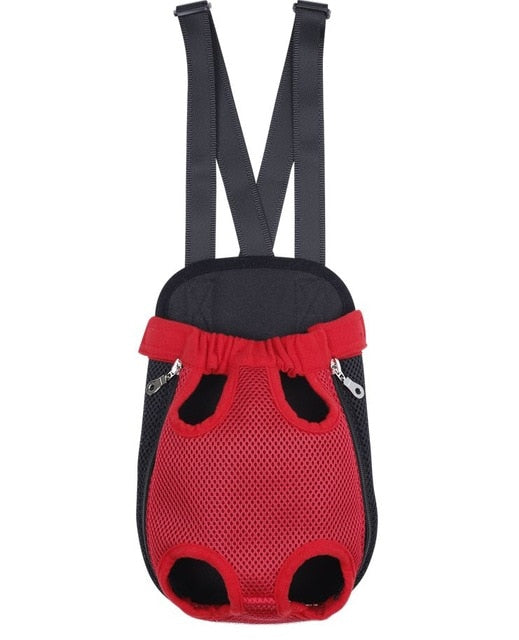 Pet Carrier Dog Front Chest Backpack Five Holes Backpack Dog Outdoor Carrier Tote Bag Sling Holder Mesh Cat Puppy Dog Carrier
