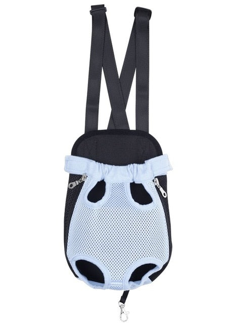 Pet Carrier Dog Front Chest Backpack Five Holes Backpack Dog Outdoor Carrier Tote Bag Sling Holder Mesh Cat Puppy Dog Carrier