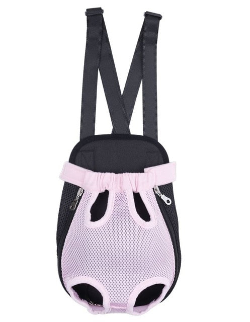 Pet Carrier Dog Front Chest Backpack Five Holes Backpack Dog Outdoor Carrier Tote Bag Sling Holder Mesh Cat Puppy Dog Carrier