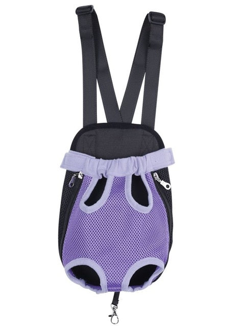 Pet Carrier Dog Front Chest Backpack Five Holes Backpack Dog Outdoor Carrier Tote Bag Sling Holder Mesh Cat Puppy Dog Carrier