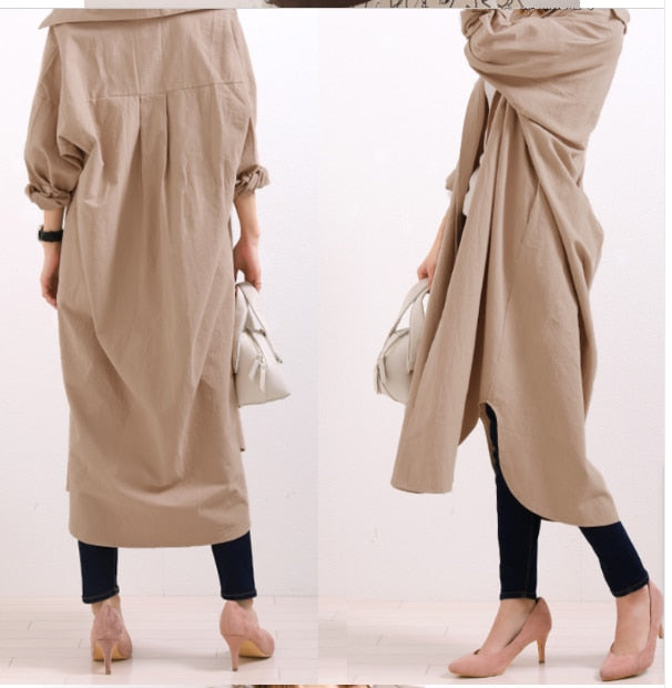 S-2XL Cotton New Summer Shirt Dress Pink Evening Vintage Dress Party Oversize Long Beach Women Dresses Loose Robe Vestido pure