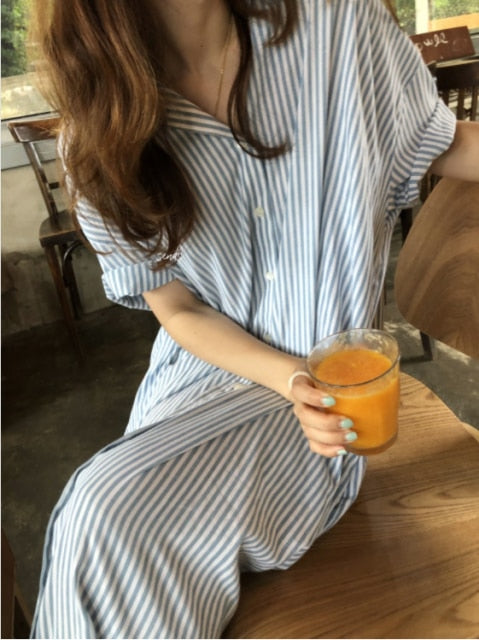 S-2XL Cotton New Summer Shirt Dress Pink Evening Vintage Dress Party Oversize Long Beach Women Dresses Loose Robe Vestido pure