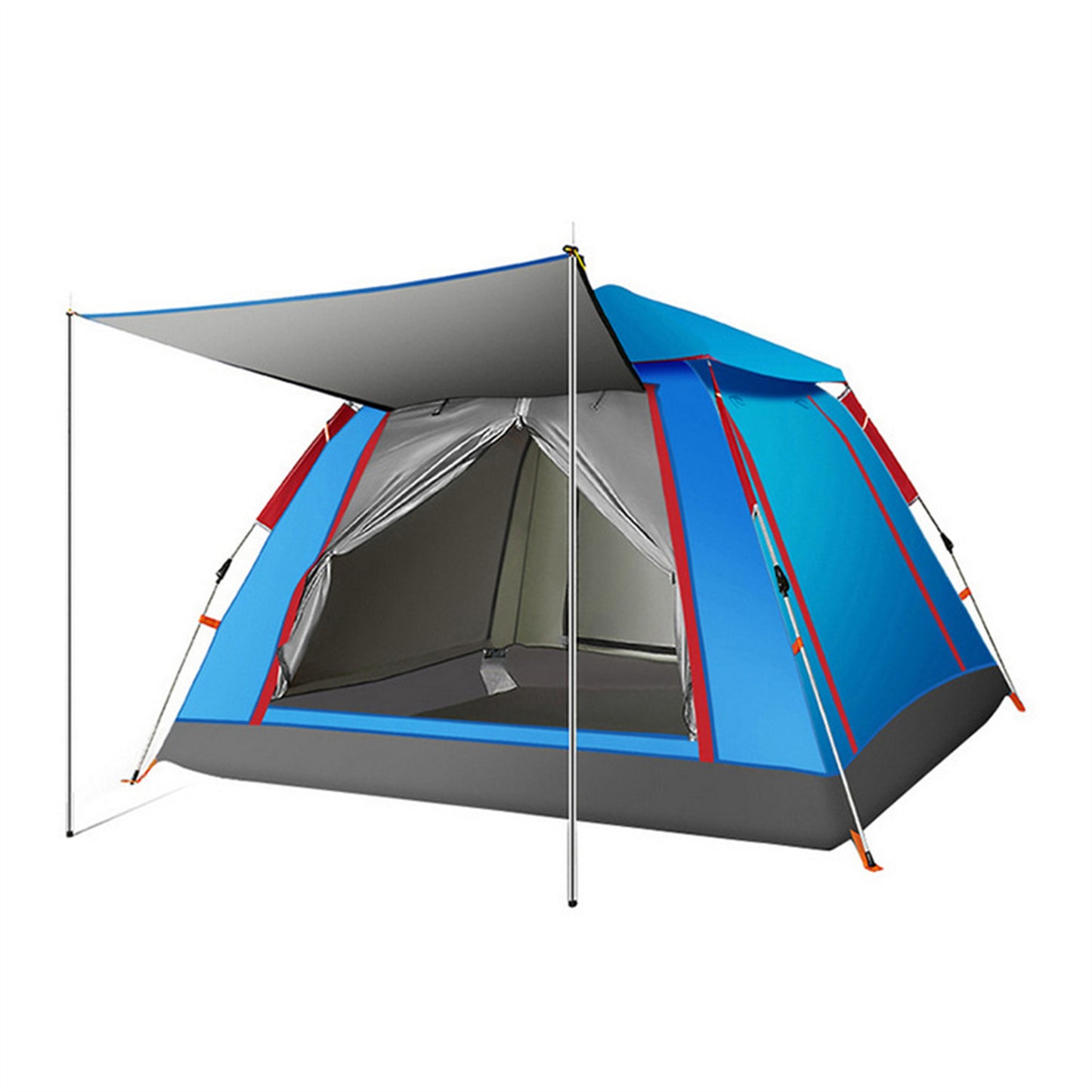 Single layer 2-3 person automatic tent