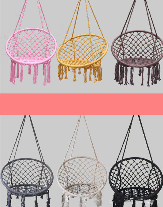Outdoor leisure hammock adult ins air hammock cradle bed children cotton cradle indoor hanging chair