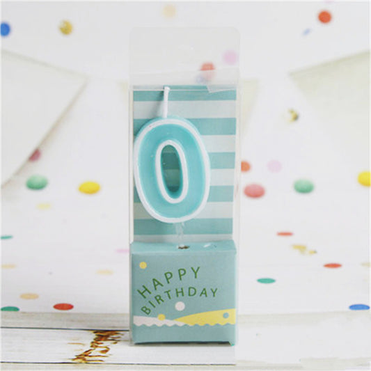Net red fruit color number candle