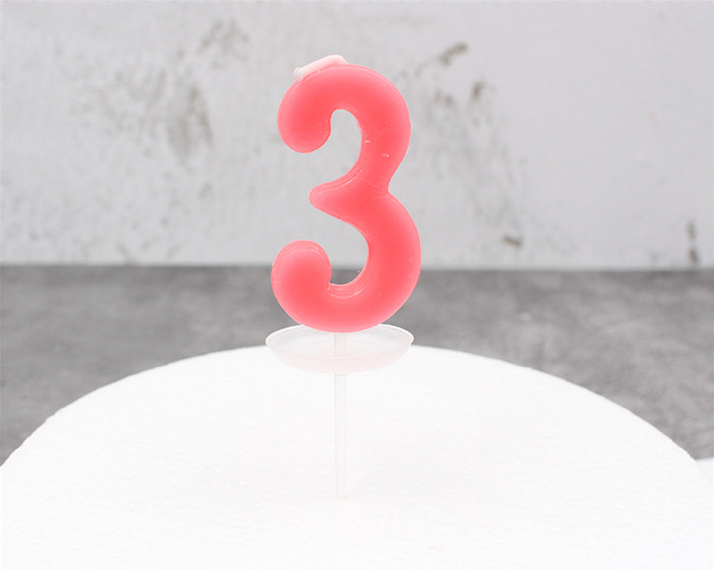 Large Color 0-9 crystal number candle