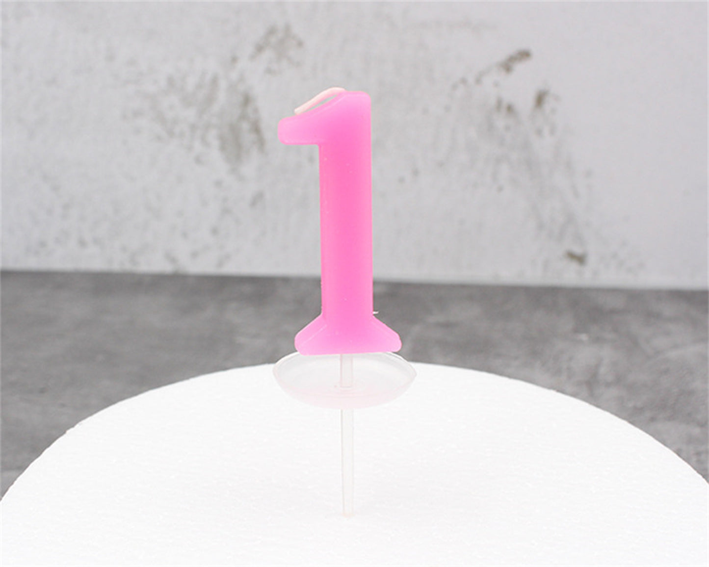 Large Color 0-9 crystal number candle