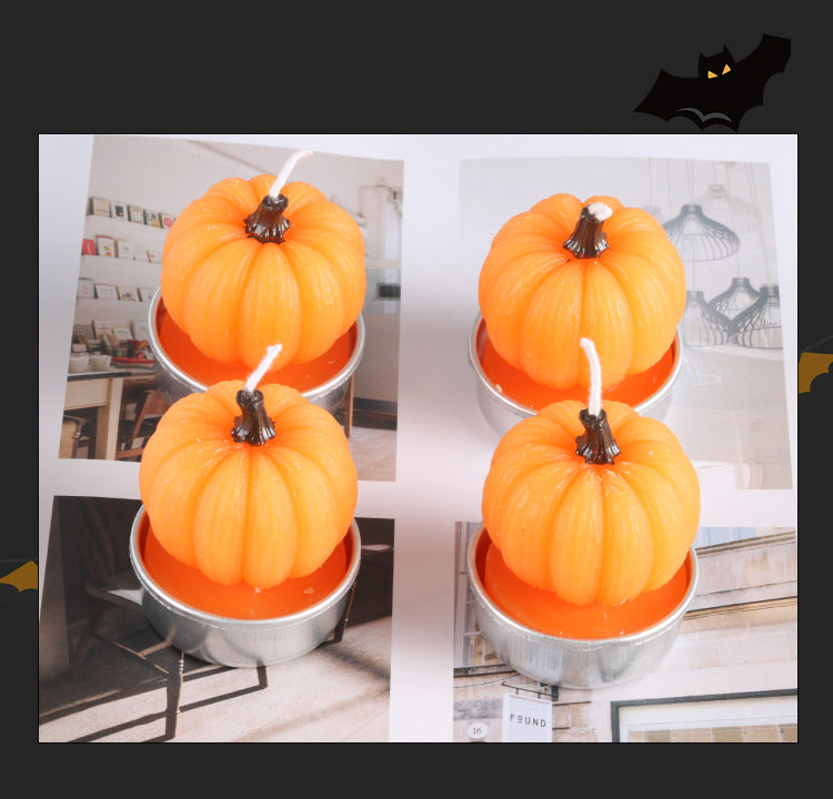 Halloween Smiley pumpkin candle