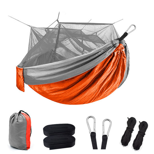 Parachute cloth Mosquito Net Hammock outdoors supplies 3.6m mosquito net pull rope